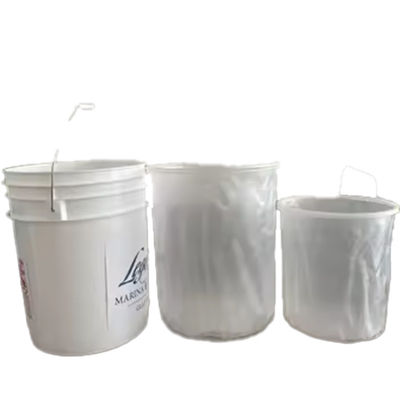 Liner rosso personalizzato per colla di verniciatura e liquido chimico in contenitore di secchi di plastica