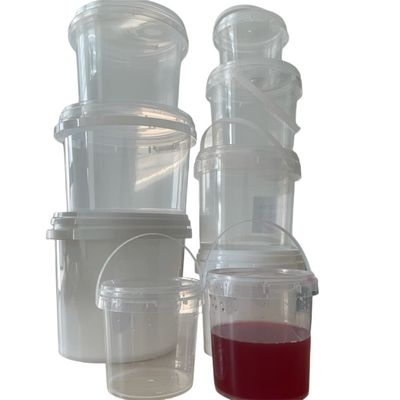 Custom 32Oz Donuts Bucket Acai Pail PP Container da portare via Nero Personalizza il tuo ordine