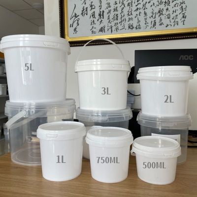 Personalizza YES 4L secchio di plastica con coperchio Soluzione di stoccaggio di salsa chimica