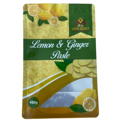 Sacchetto per il confezionamento di alimenti Caramelle Zucchero Snack Sacchetto con logo personalizzato Chiusura Zip di plastica a prova di umidità