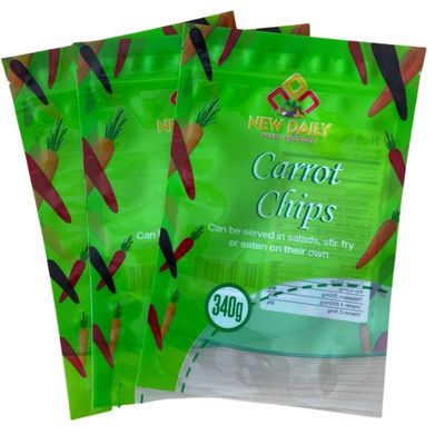 Sacchetto per il confezionamento di alimenti Caramelle Zucchero Snack Sacchetto con logo personalizzato Chiusura Zip di plastica a prova di umidità