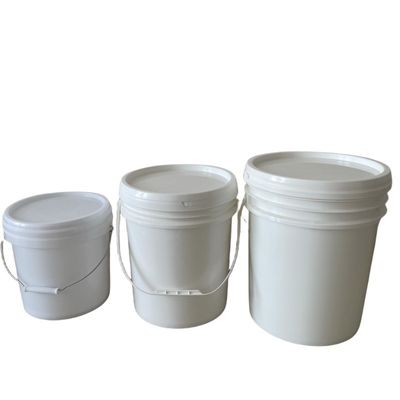 Contenitore polifunzionale 18L rotondo nero di plastica con coperchio e manico