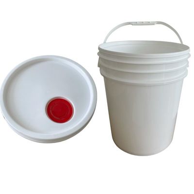 Contenitore polifunzionale 18L rotondo nero di plastica con coperchio e manico
