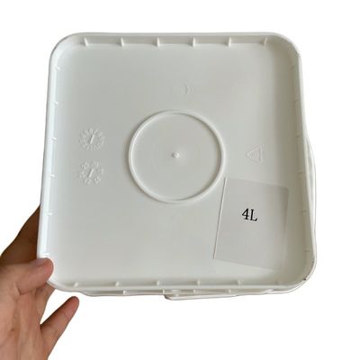 1 gallone di secchio quadrato con coperchio 4 litri Spessore da 1,0 a 2,5 mm Soluzione per lo stoccaggio degli attrezzi