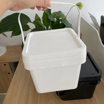 Personalizza 4L Cubo di plastica contenitore alimentare con colore blu e modello stampato
