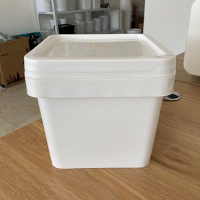 Personalizza 4L Cubo di plastica contenitore alimentare con colore blu e modello stampato