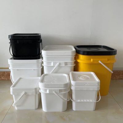 Personalizza 4L Cubo di plastica contenitore alimentare con colore blu e modello stampato
