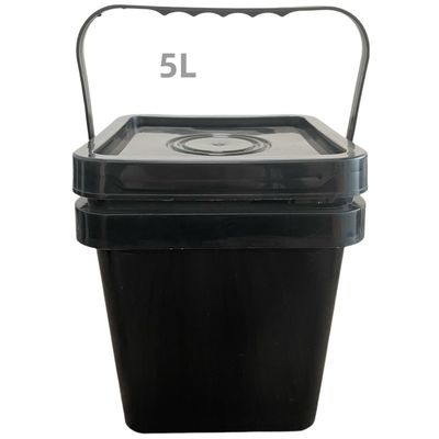 Bottile di plastica quadrata in HDPE chimico con materiale resistente e stampa personalizzata