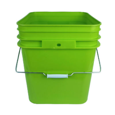 1L 2L 3L 4L 5L 6L 7L 8L 10L Barattolo di plastica quadrato con logo stampato a colori personalizzato
