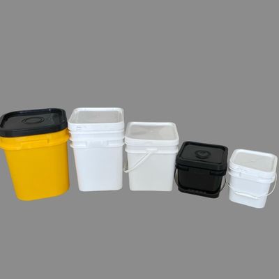 1L 2L 3L 4L 5L 6L 7L 8L 10L Barattolo di plastica quadrato con logo stampato a colori personalizzato