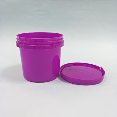 Barattolo di caramelle durevole da 1 litro Barattolo di popcorn di plastica stampato da 32 oz con coperchio e maniglia