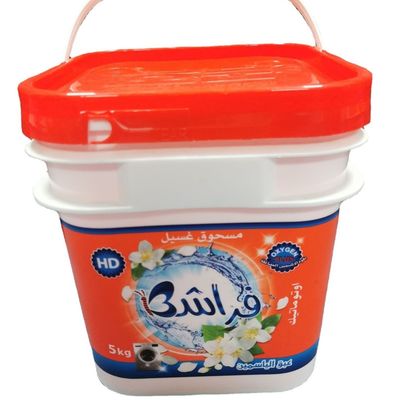 1Bottile di plastica da 0,0 a 2,5 mm di spessore per polvere di detersivo per bucato