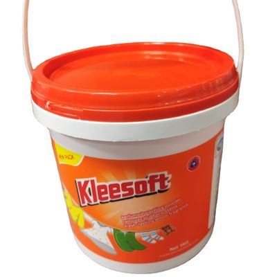 Personalizzare secchio di plastica rotondo in 2L 5L 8L 10L 15L 20L per lo stoccaggio della polvere detergente