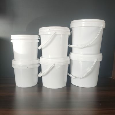 Personalizzare secchio di plastica rotondo in 2L 5L 8L 10L 15L 20L per lo stoccaggio della polvere detergente