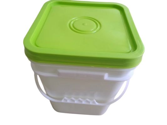 Vernice di qualità alimentare Popcorn bianco secchi di plastica con coperchio personalizzare 2L 5L 10L 20L 25L