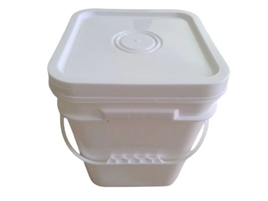 Vernice di qualità alimentare Popcorn bianco secchi di plastica con coperchio personalizzare 2L 5L 10L 20L 25L