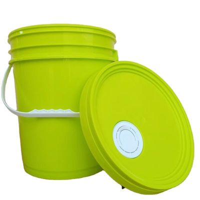 Personalizza 1L 2L 3L 5L 8L 10L 15L 20L 25L Plastico secchio di forma rotonda secchio con manico