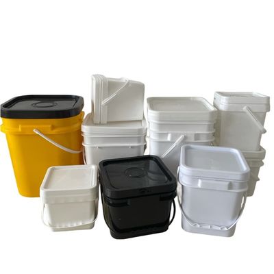 3L 4L 10L PP secchi quadrati di plastica con coperchio per la personalizzazione di qualità alimentare personalizzata