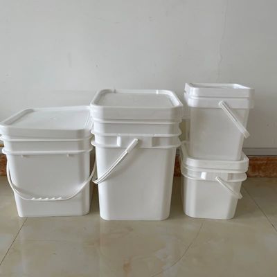 3L 4L 10L PP secchi quadrati di plastica con coperchio per la personalizzazione di qualità alimentare personalizzata