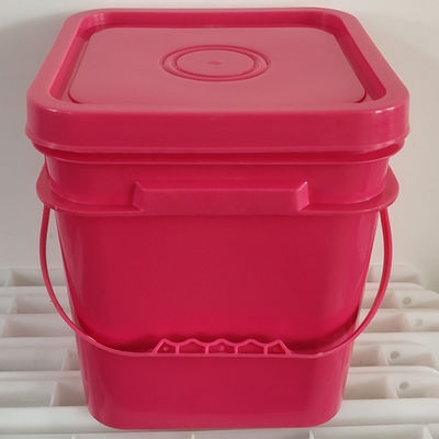 3L 4L 10L PP secchi quadrati di plastica con coperchio per la personalizzazione di qualità alimentare personalizzata