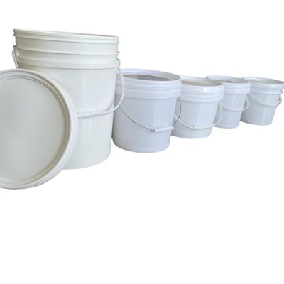 1L 2L 5L PP Contenitore di imballaggio di plastica tamburo sigillo di vernice secchi di secchio con maniglia