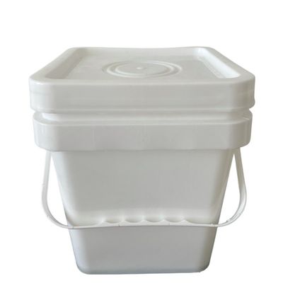 Bottile di plastica quadrata di qualità alimentare con coperchio e certificato di progettazione stampato GAP/ISO/FDA