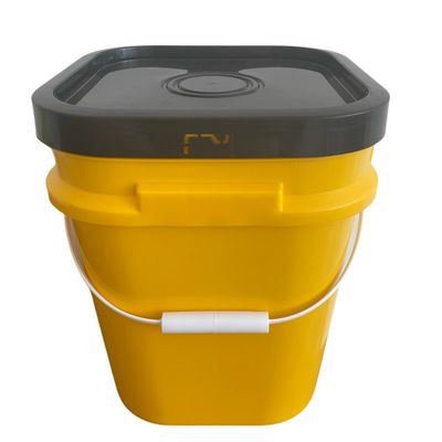 Bottile di plastica colorato da 25L con accessori di forma rotonda e quadrata