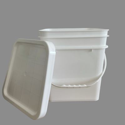 Acquario di plastica in HDPE rotondo o quadrato da 10 litri resistente e robusto spessore 1,0-2,5 mm
