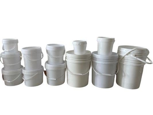 Disegno su tela di seta stampato 2 galloni secchio di plastica per contenitori minerali