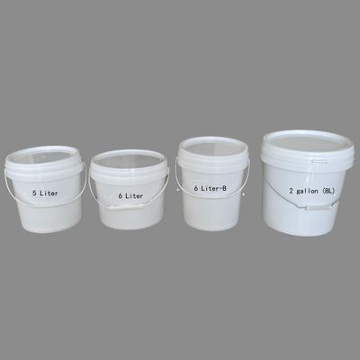 Personalizza il tuo imballaggio con secchi di plastica rotondi da 2 litri e maniglia anti-manipolazione