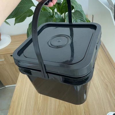 Bottile di plastica stampato su misura per chicchi di caffè di forma rotonda o quadrata