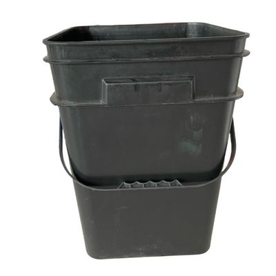 5L 6L 8L 10L 15L 18L 20L Scafo Materiale PP Nero Plastico Quadrato Scafo Strumento Personalizzare