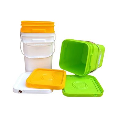 5L 6L 8L 10L 15L 18L 20L Scafo Materiale PP Nero Plastico Quadrato Scafo Strumento Personalizzare