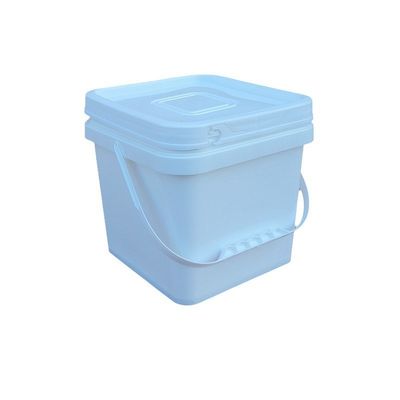 Bottile di plastica quadrato 8L personalizzabile per imballaggio 2 galloni secchio quadrato in giallo
