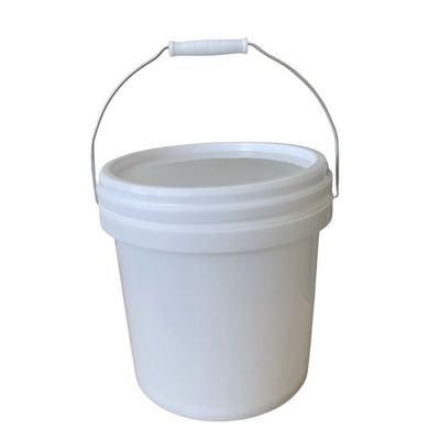 Bottile di popcorn in plastica di colore bianco con maniglia e coperchio da 1 a 5 galloni
