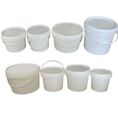 Botti di plastica di qualità alimentare trasparenti bianchi da 1L 2L 5L con coperchio e maniglia