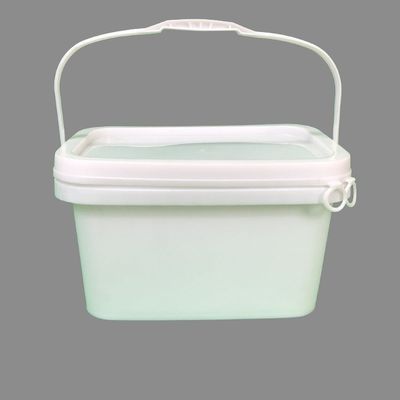 Scafo rotondo o quadrato personalizzare 3L cubo di plastica quadrato con facile apertura e chiusura del coperchio