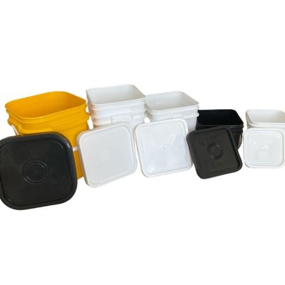 8L 10L 15L cubo di plastica quadrato con facile apertura e chiusura del coperchio