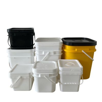 8L 10L 15L cubo di plastica quadrato con facile apertura e chiusura del coperchio