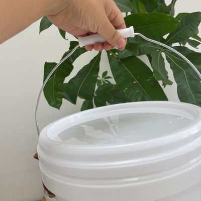 1Spessore.0-2.5 mm Bottile di vernice in plastica personalizzato 5L PP Pail Contenitore rotondo bianco