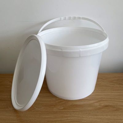 1Spessore.0-2.5 mm Bottile di vernice in plastica personalizzato 5L PP Pail Contenitore rotondo bianco