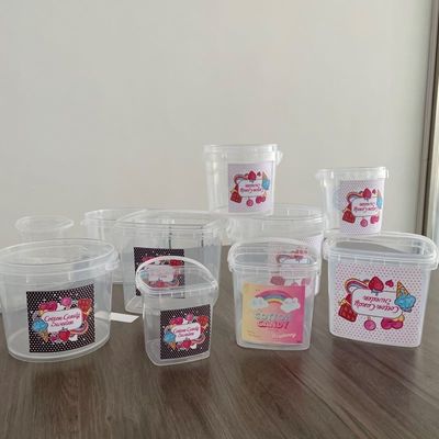 Contenitore di gelato in plastica resistente e personalizzato
