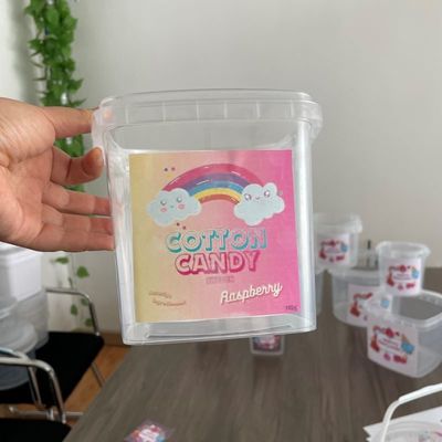 Contenitore di gelato in plastica resistente e personalizzato