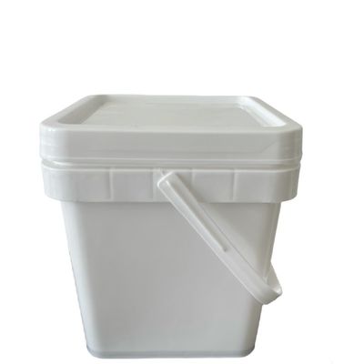 Bottile di plastica quadrata certificata con coperchio versatile e rotondo o quadrato