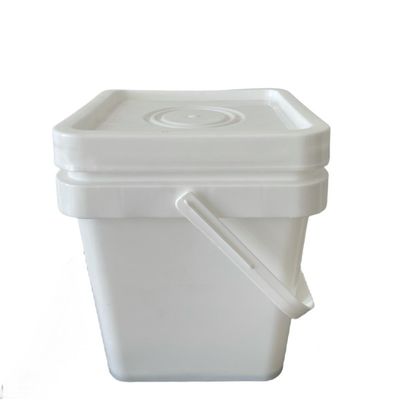 Bottile di plastica quadrata certificata con coperchio versatile e rotondo o quadrato