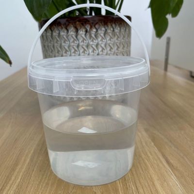 Stampa del logo su misura Bottone di plastica con coperchio di qualità alimentare Bianco e rispettoso dell'ambiente