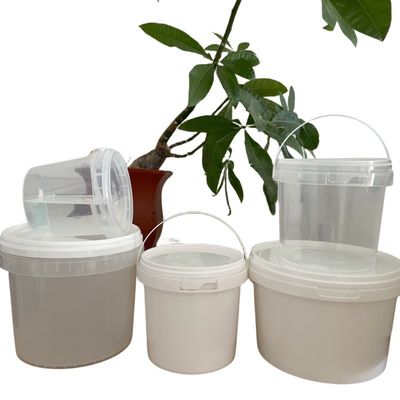 Stampa del logo su misura Bottone di plastica con coperchio di qualità alimentare Bianco e rispettoso dell'ambiente