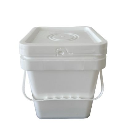 Stampa a schermo quadrato secchio di plastica con coperchio e maniglia