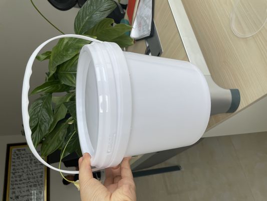 Metodo di stampa di etichette adesive 1L secchio bianco di plastica con coperchio e maniglia