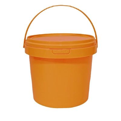 1L-10L secchi di plastica trasparente con coperchio e manico spessore multifunzionale 1,0-2,5 mm